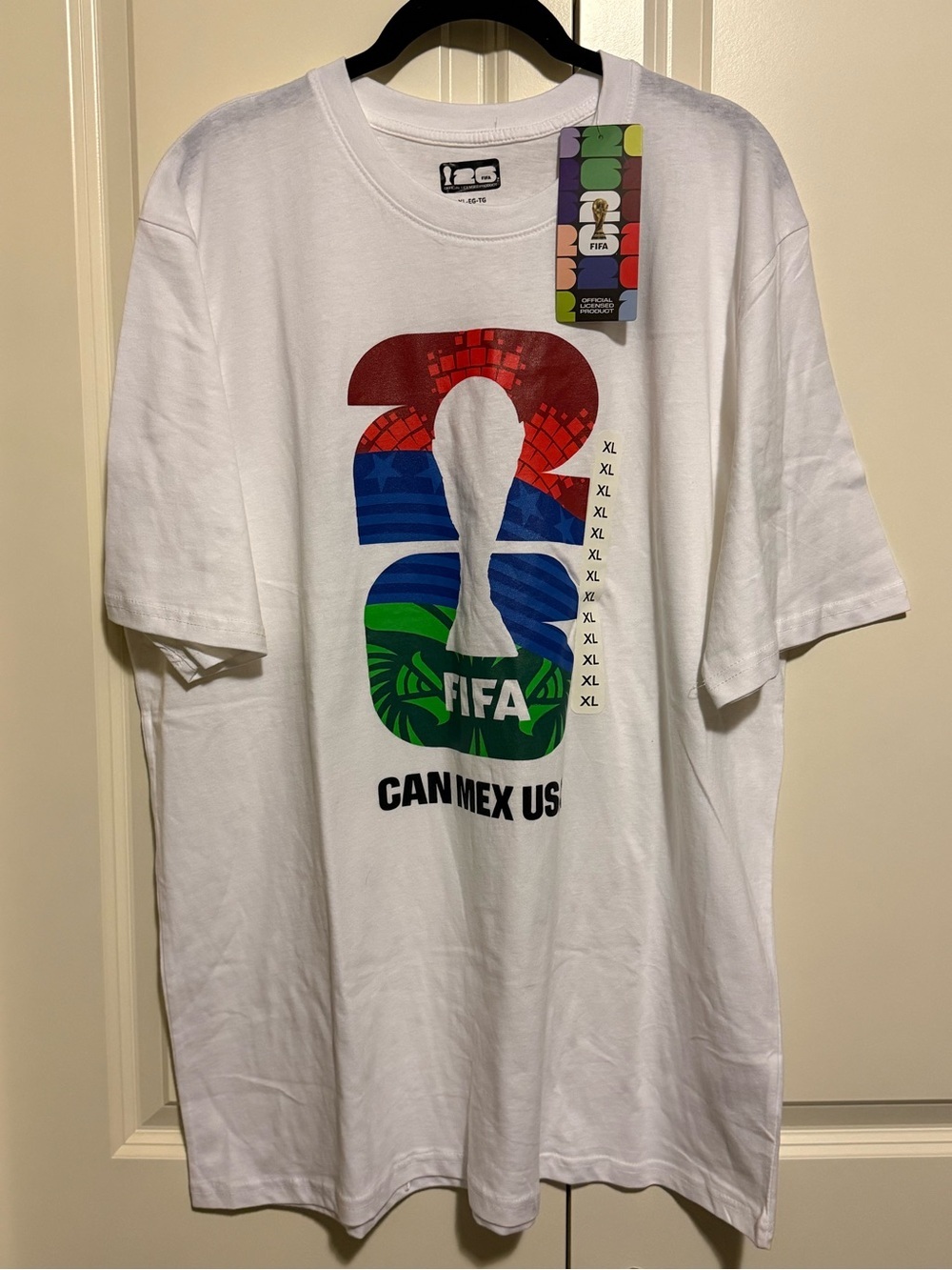 FIFA WC 2026 White Short-Sleeve Graphic Men’s T-Shirt